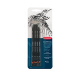 Derwent Graphic Pencil Blister with 4 Soft Pencils (DGP39005)