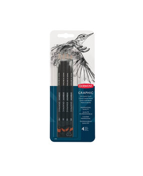 Derwent Graphic Pencil Blister with 4 Soft Pencils (DGP39005)