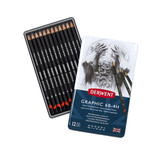 Derwent Graphic Pencil Tin of 12 Medium Pencils (DGP34214)