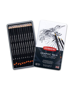 Derwent Graphic Pencil Tin of 12 Soft Pencils (DGP34215)