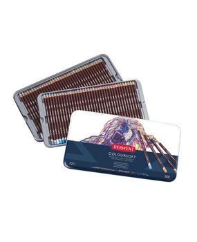 Derwent Coloursoft Pencil Tin of 72 Pencils (DCS0701029)