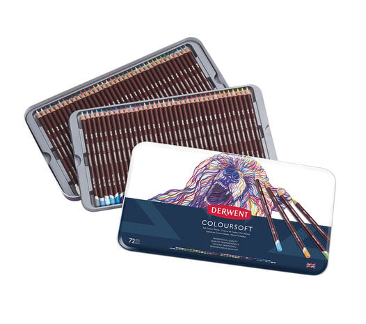 Derwent Coloursoft Pencil Tin of 72 Pencils (DCS0701029) Derwent Coloursoft Pencil Tin of 72 Pencils (DCS0701029)