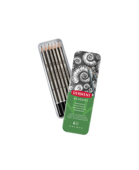 Derwent Academy Sketching Pencil Tin of 6 Pencils (DAC2301945)