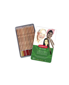 Derwent Academy Watercolour Pencil Portrait Tin of 12 Pencils (DAC2300386)