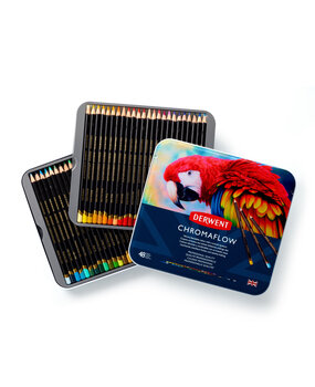 Derwent Chromaflow Pencil Tin of 48 Pencils (DCF2306013)