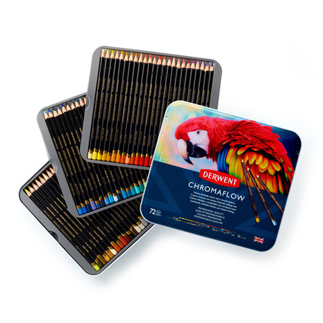 Derwent Chromaflow Pencil Tin of 72 Pencils (DCF2306014) Derwent Chromaflow Pencil Tin of 72 Pencils (DCF2306014)