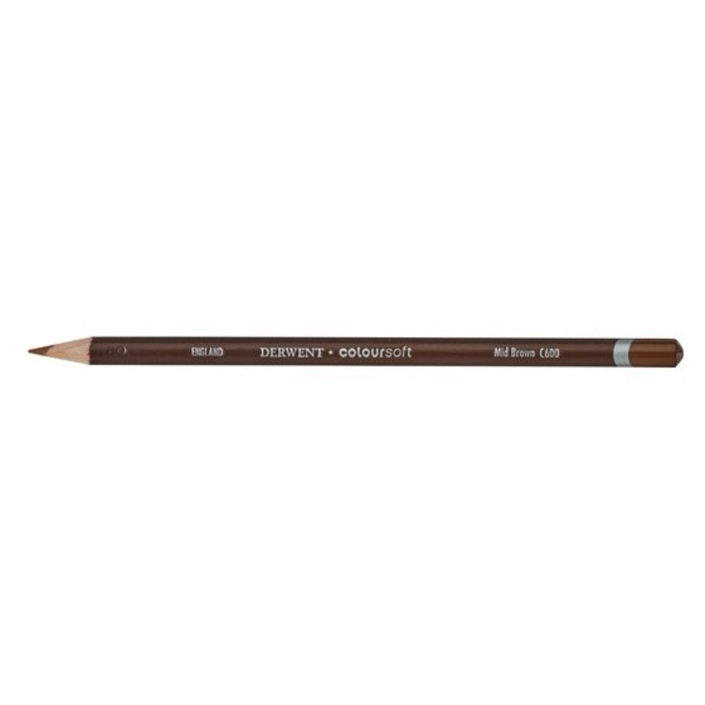 Derwent Coloursoft Pencil 600 Mid Brown (DCS0701012) Derwent Coloursoft Pencil 600 Mid Brown (DCS0701012)