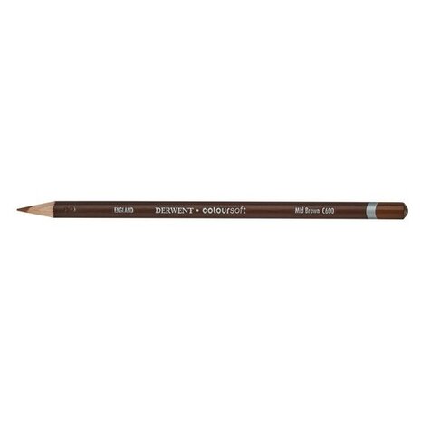 Derwent Coloursoft Pencil 600 Mid Brown (DCS0701012) Derwent Coloursoft Pencil 600 Mid Brown (DCS0701012)