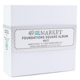 49 and Market Foundations Square Album White (FA-36725)