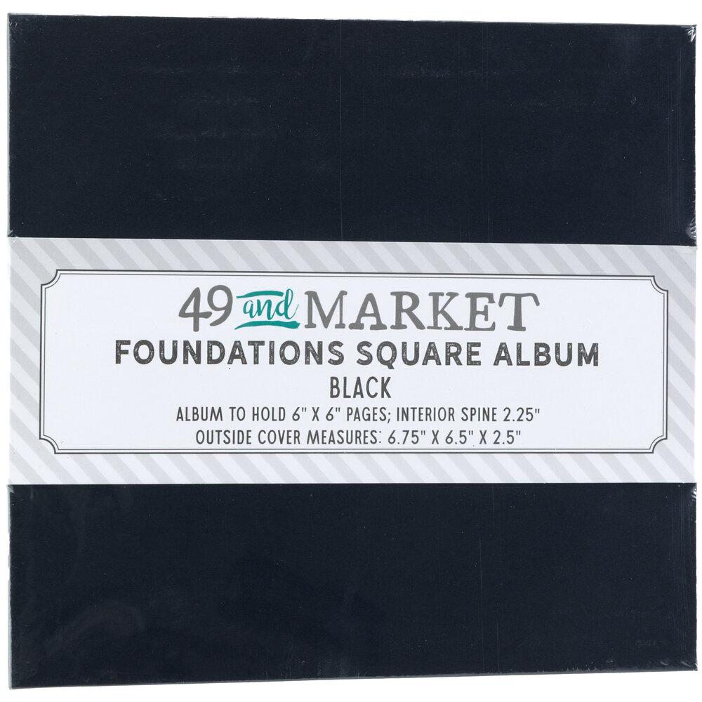 49 and Market Foundations Square Album Black (FA-36732)