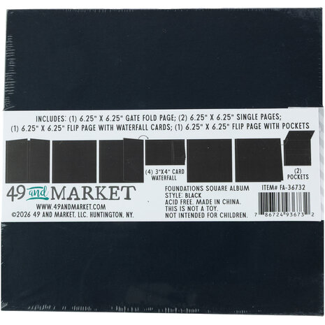 Ranger Foundations Square Album Black (FA-36732) Ranger Foundations Square Album Black (FA-36732)