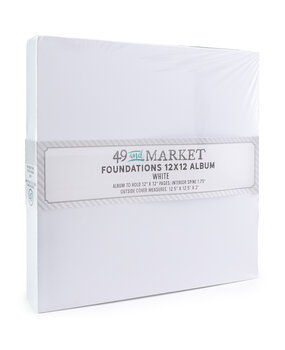 49 and Market Foundations 12x12 Inch Album White (FA-36695)