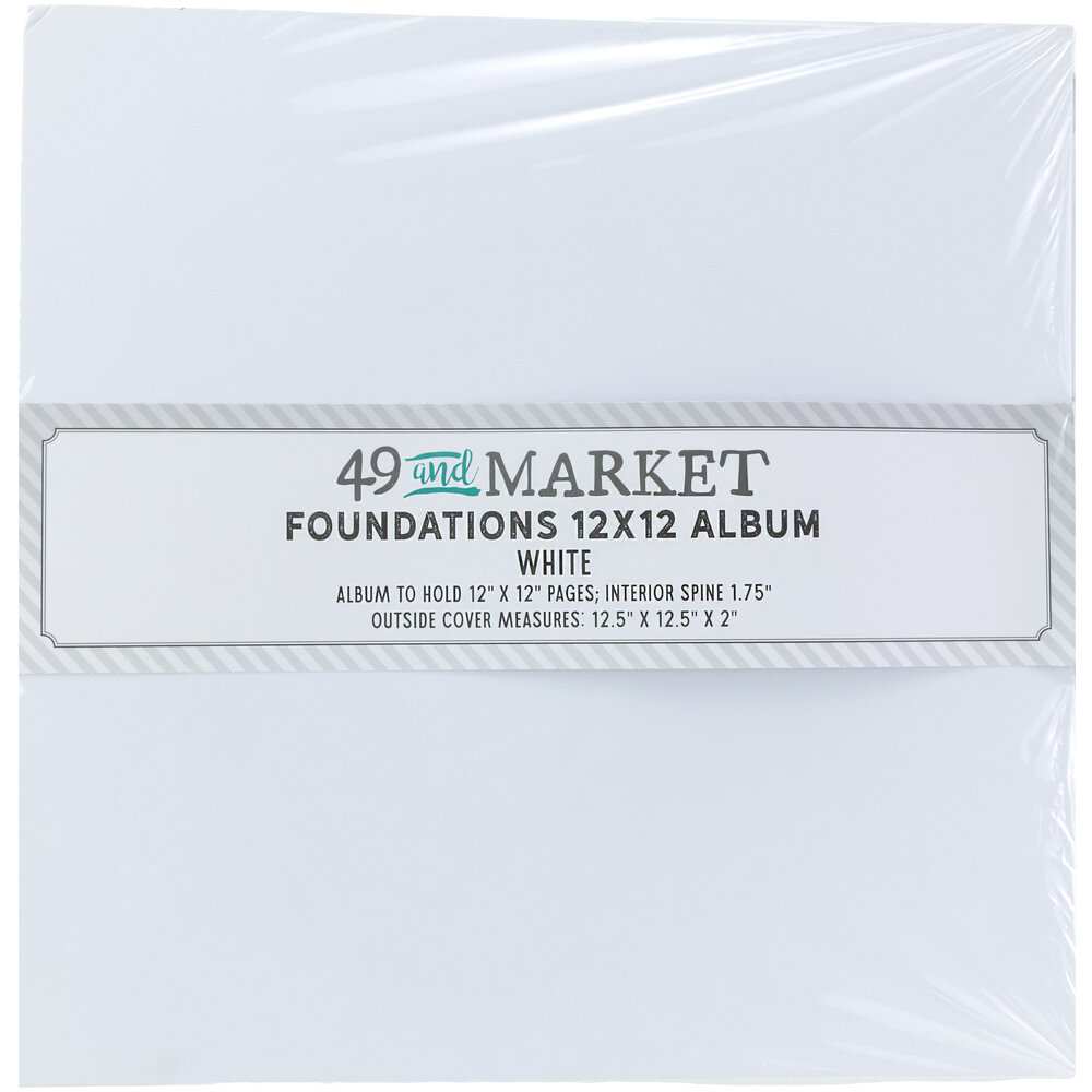 49 and Market Foundations 12x12 Inch Album White (FA-36695) 49 and Market Foundations 12x12 Inch Album White (FA-36695)