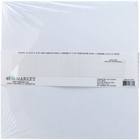 Ranger Foundations 12x12 Inch Album White (FA-36695)