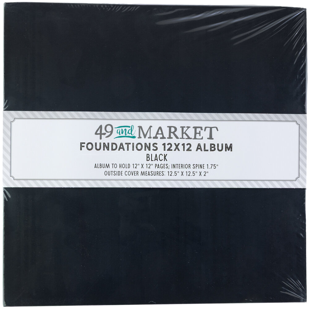 49 & Market Foundations 12x12 Inch Album Black (FA-36701) 49 & Market Foundations 12x12 Inch Album Black (FA-36701)