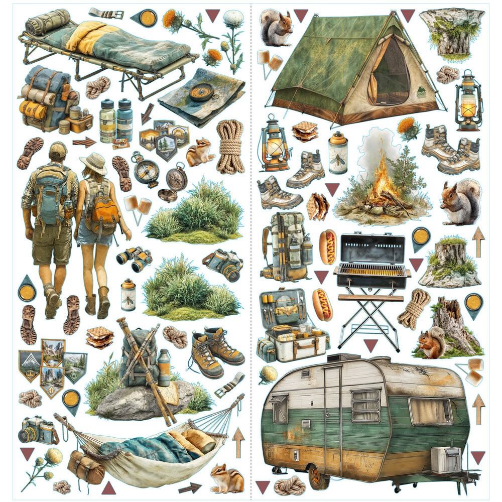 49 and Market Campfire Memories Laser Cut Elements Camping by Dennis Bruton (DCM-37449)
