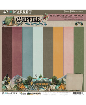Ranger Campfire Memories 12x12 Inch Solids Collection Pack by Dennis Bruton (DCM-37289)