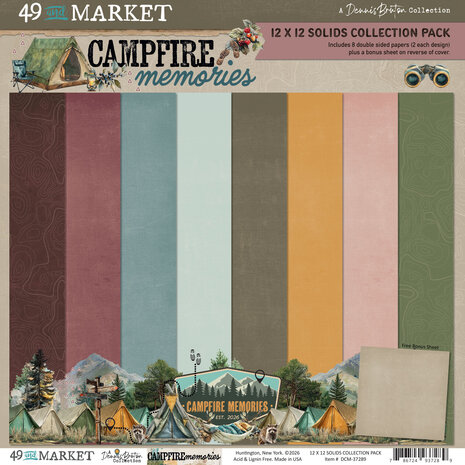 Ranger Campfire Memories 12x12 Inch Solids Collection Pack by Dennis Bruton (DCM-37289) Ranger Campfire Memories 12x12 Inch Solids Collection Pack by Dennis Bruton (DCM-37289)