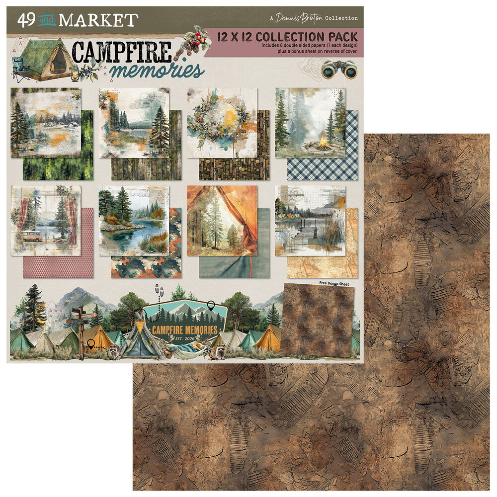 Ranger Campfire Memories 12x12 Inch Collection Pack by Dennis Bruton (DCM-37272)