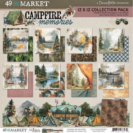 49 and Market Campfire Memories 12x12 Inch Collection Pack by Dennis Bruton (DCM-37272) 49 and Market Campfire Memories 12x12 Inch Collection Pack by Dennis Bruton (DCM-37272)