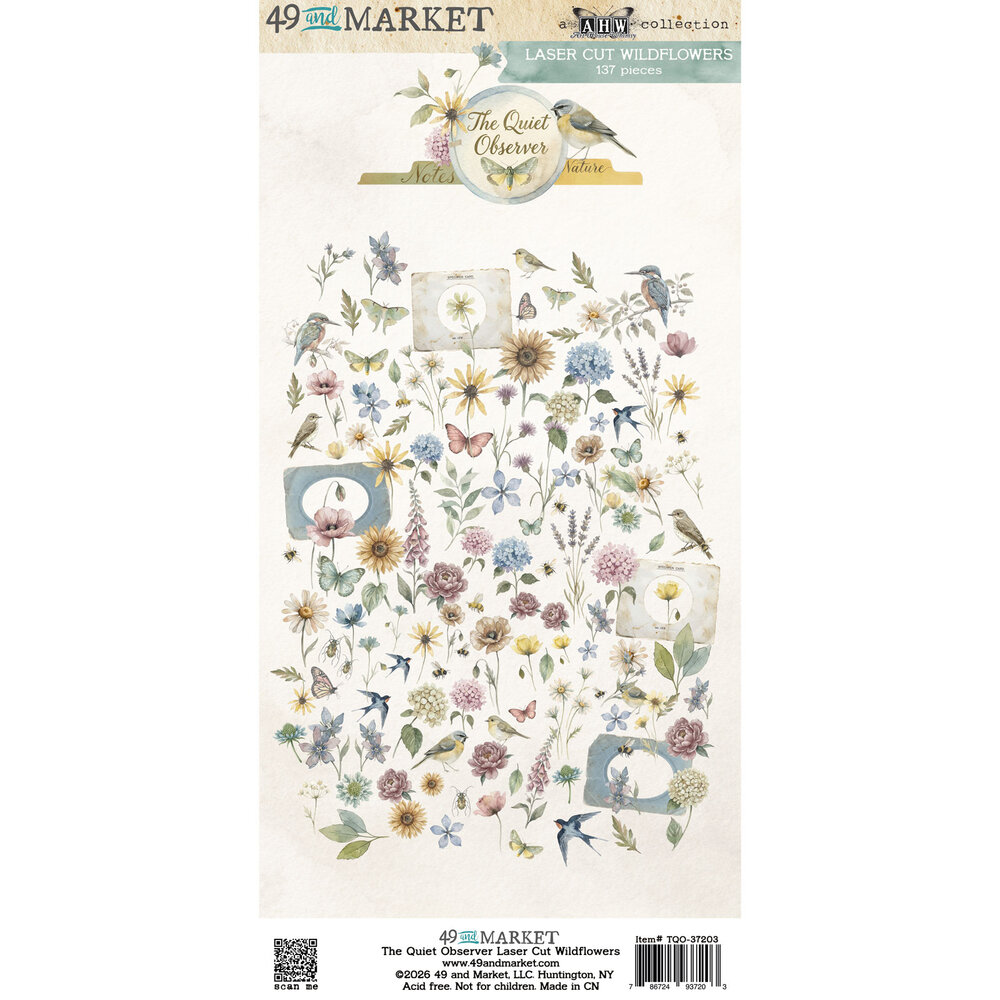49 and Market The Quiet Observer Laser Cut Wildflowers by Arthouse Whimsy (TQO-37203)