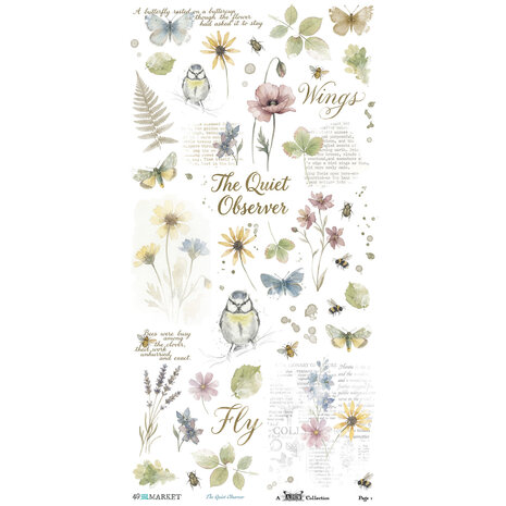 Ranger The Quiet Observer 6x12 Inch Blendable Rub-on Transfer Set by Arthouse Whimsy (TQO-37180) Ranger The Quiet Observer 6x12 Inch Blendable Rub-on Transfer Set by Arthouse Whimsy (TQO-37180)