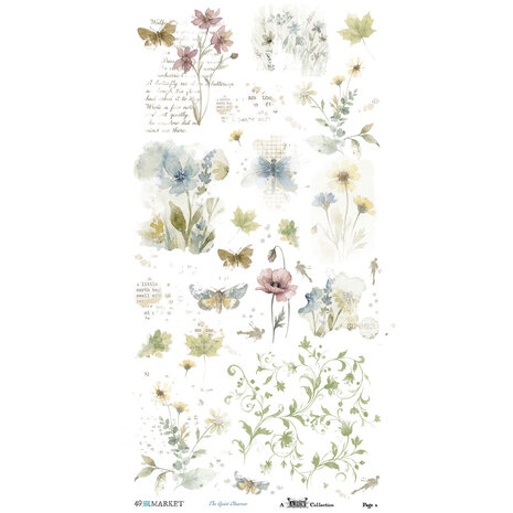 49 & Market The Quiet Observer 6x12 Inch Blendable Rub-on Transfer Set by Arthouse Whimsy (TQO-37180) 49 & Market The Quiet Observer 6x12 Inch Blendable Rub-on Transfer Set by Arthouse Whimsy (TQO-37180)
