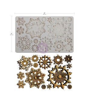 Finnabair Frosty Gears 5x8 Inch Decor Moulds (951566)