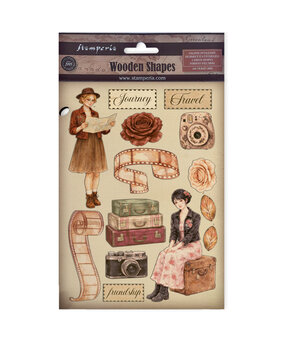 Stamperia Our Way A5 Colored Wooden Shapes (KLSP208) Stamperia Our Way A5 Colored Wooden Shapes (KLSP208)