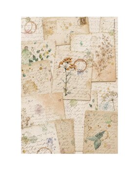 Stamperia Flowers and Poems A4 Rice Paper Botanic Sheets (6pcs) (DFSA41162)