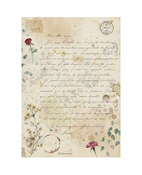 Stamperia Flowers and Poems A4 Rice Paper Handmade Letter (6pcs) (DFSA41163) Stamperia Flowers and Poems A4 Rice Paper Handmade Letter (6pcs) (DFSA41163)