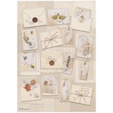 Stamperia Flowers and Poems A4 Rice Paper Letters (6pcs) (DFSA41161)