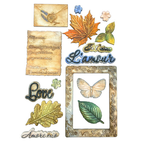 Stamperia Flowers and Poems A5 Silicon Mould (KACMA623)