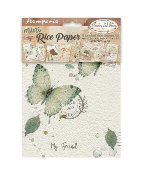 Stamperia Flowers and Poems A6 Mini Rice Paper Selection (8pcs) (DFSA6X13) Stamperia Flowers and Poems A6 Mini Rice Paper Selection (8pcs) (DFSA6X13)