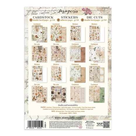Stamperia Flowers and Poems Junk Journal Stickers, Backgrounds, Cut-Outs (SBJK31) Stamperia Flowers and Poems Junk Journal Stickers, Backgrounds, Cut-Outs (SBJK31)