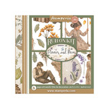 Stamperia Flowers and Poems Rub-On 15,5x15x5cm Assortment (6pcs) (DFLRBX24)