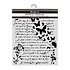 Flowers and Poems Thick Stencils 20x25cm Letter and Butterflies (KSTD220) Flowers and Poems Thick Stencils 20x25cm Letter and Butterflies (KSTD220)