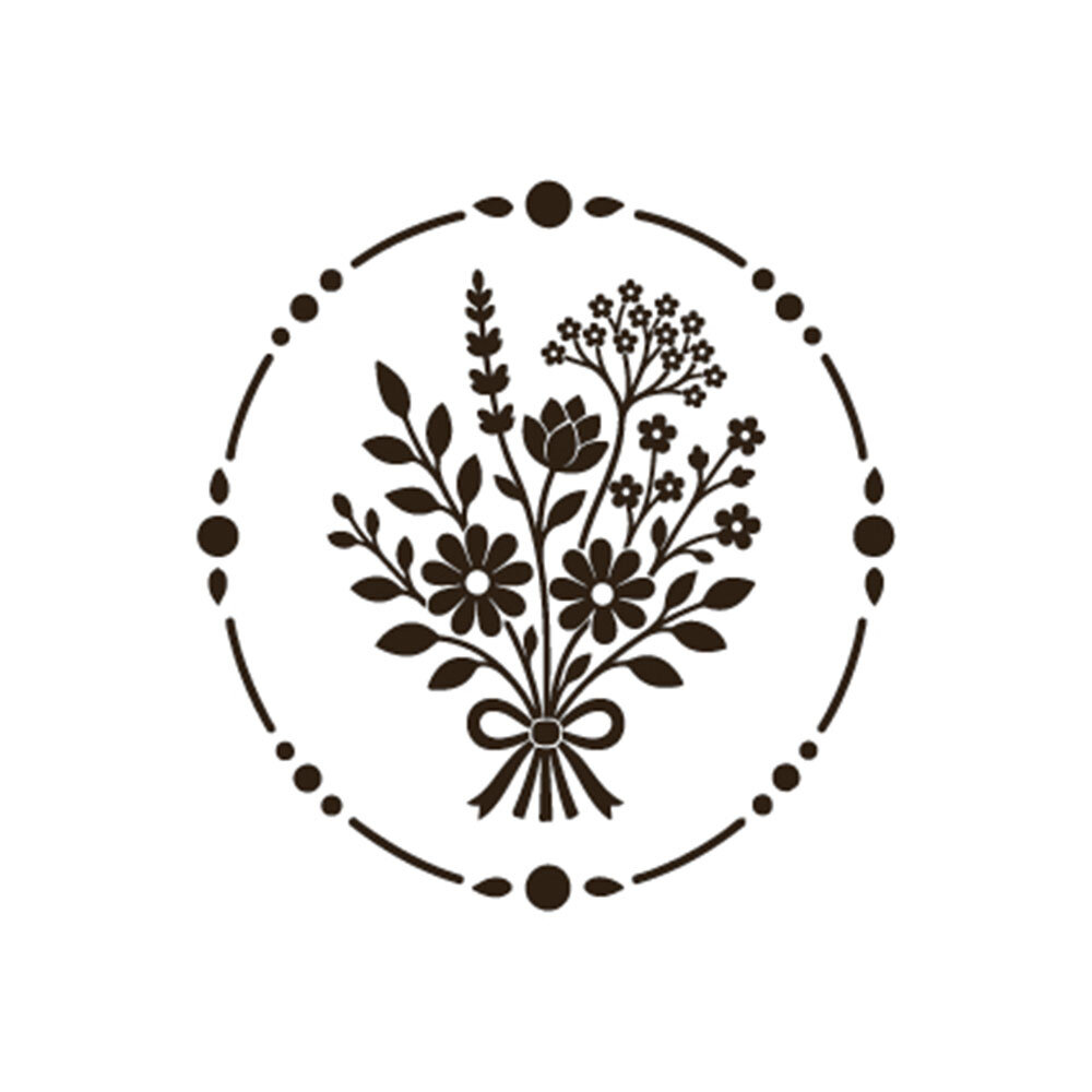 Stamperia Flowers and Poems Wax and Seals (6 seals) (WAXSL17)