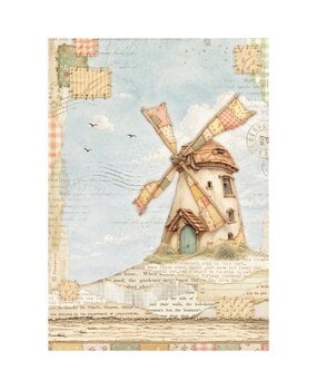 Stamperia Cozy Family A4 Rice Paper Windmill (6pcs) (DFSA41168)