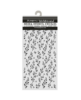 Stamperia Cozy Family Thick Stencils 12x25cm Sprig Pattern (KSTDL178) Stamperia Cozy Family Thick Stencils 12x25cm Sprig Pattern (KSTDL178)