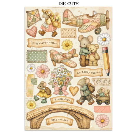 Stamperia Cozy Family Junk Journal Stickers, Backgrounds, Cut-Outs (SBJK32) Stamperia Cozy Family Junk Journal Stickers, Backgrounds, Cut-Outs (SBJK32)