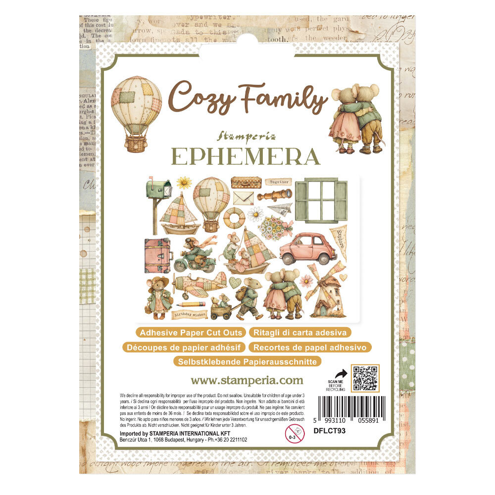 Stamperia Cozy Family Ephemera (DFLCT93)