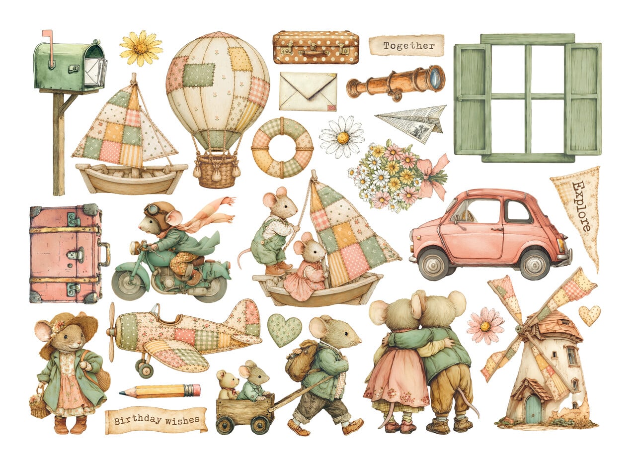 Stamperia Cozy Family Ephemera (DFLCT93)