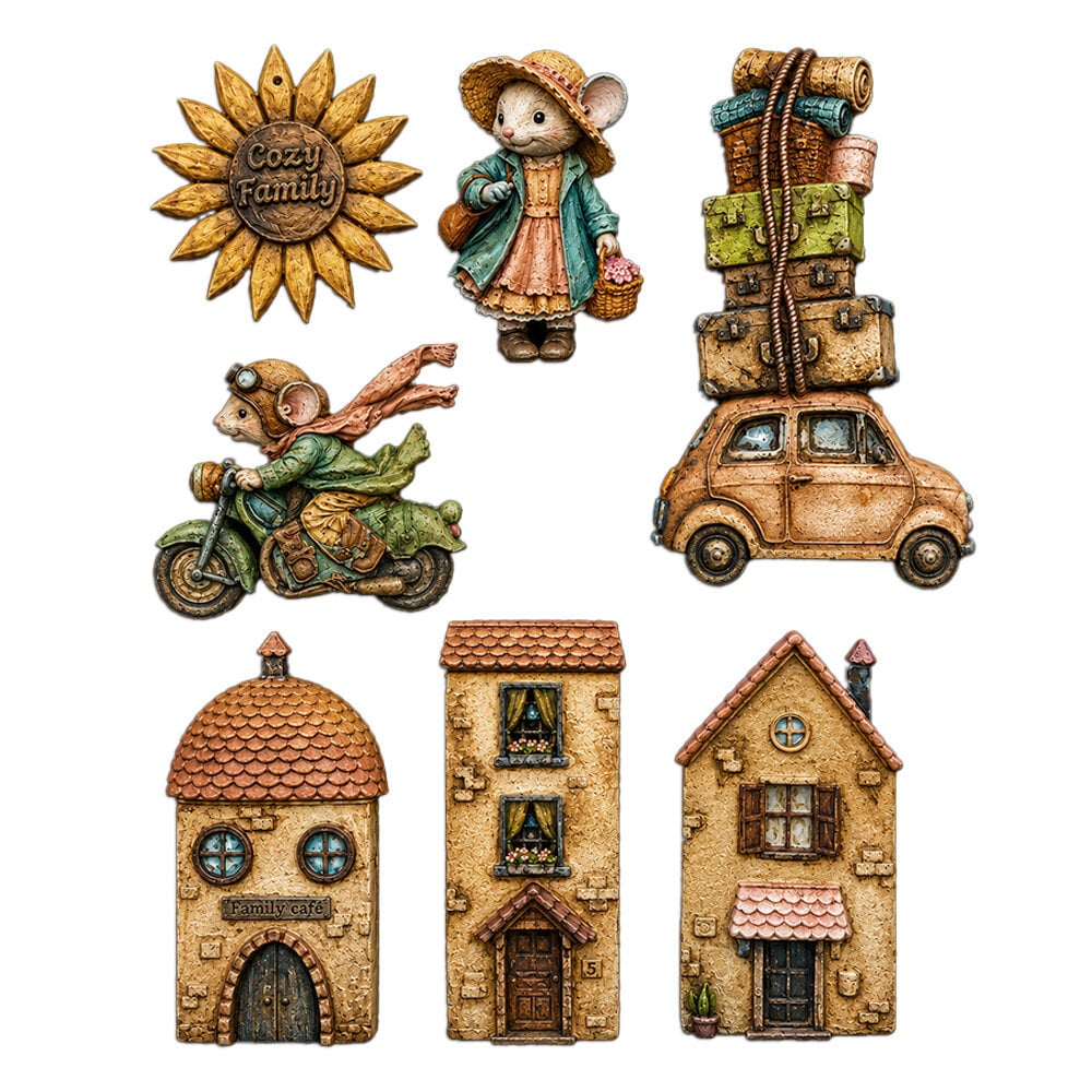 Stamperia Cozy Family A5 Silicon Mould Birds (KACMA624)