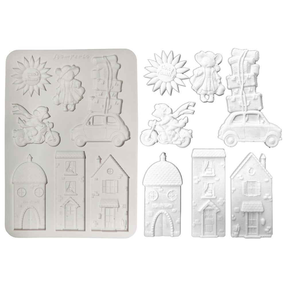 Stamperia Cozy Family A5 Silicon Mould Birds (KACMA624)