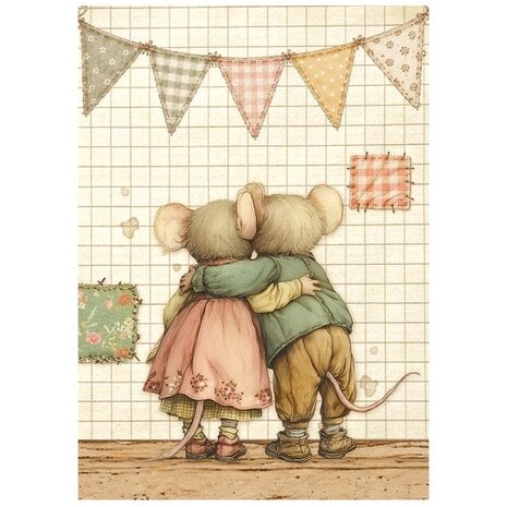 Stamperia Cozy Family A6 Mini Rice Paper Selection (8pcs) (DFSA6X14) Stamperia Cozy Family A6 Mini Rice Paper Selection (8pcs) (DFSA6X14)
