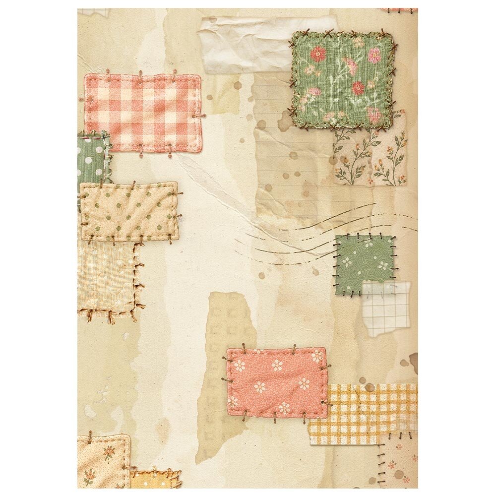 Stamperia Cozy Family A6 Rice Paper Backgrounds Selection (8pcs) (DFSAK6063)