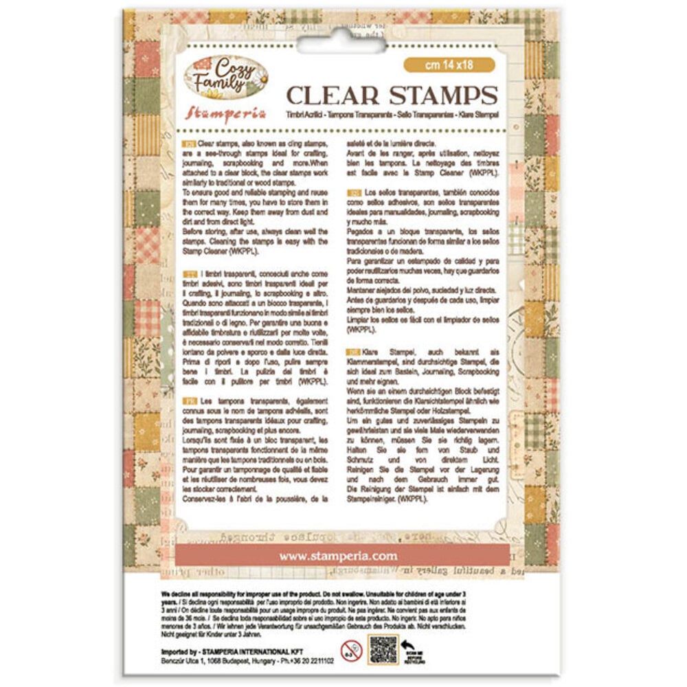 Stamperia Cozy Family Clear Stamps (WTK248) Stamperia Cozy Family Clear Stamps (WTK248)