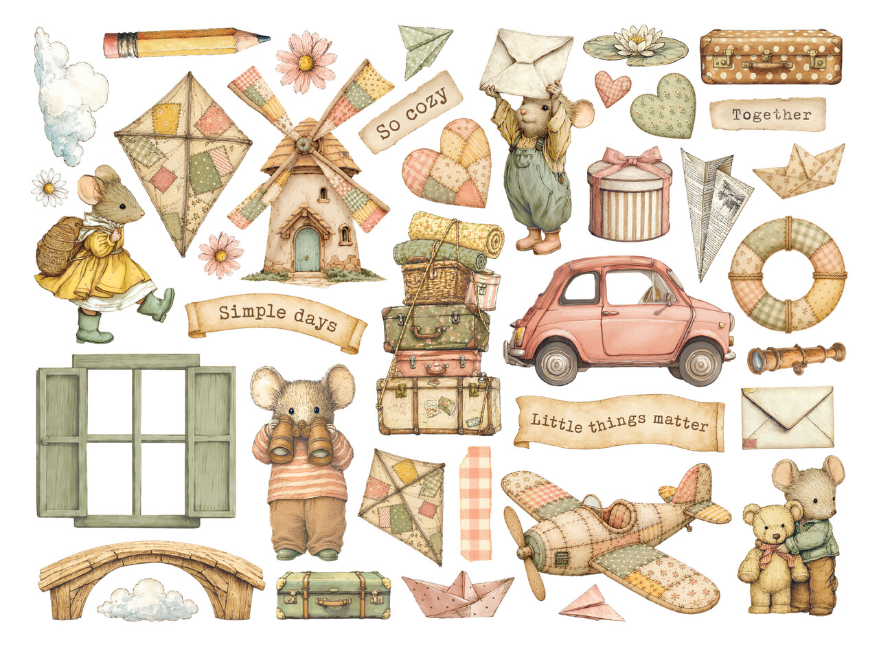 Stamperia Cozy Family Die Cuts Assorted (DFLDC145) Stamperia Cozy Family Die Cuts Assorted (DFLDC145)
