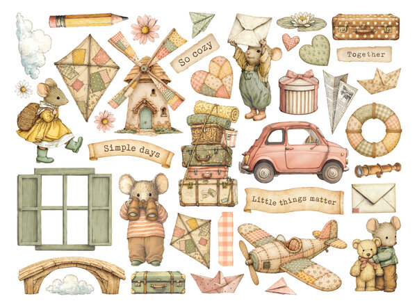 Stamperia Cozy Family Die Cuts Assorted (DFLDC145) Stamperia Cozy Family Die Cuts Assorted (DFLDC145)